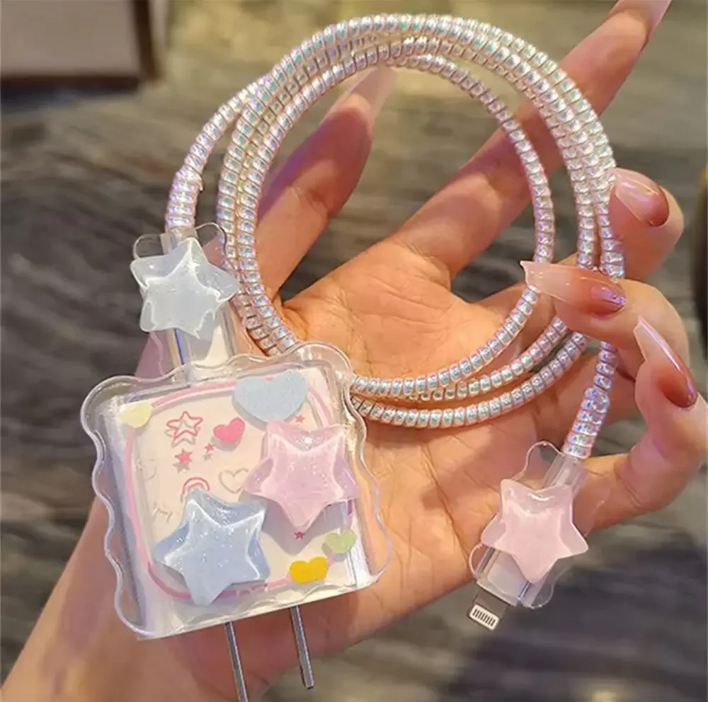 Mystery Stars iPhone Charger Protector P34